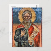 Profeet Elia orthodox Christelijk icoon Briefkaart (Voorkant / Achterkant)