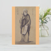 Profeet Elia Vader van de Karmelieten Bedankkaart (Staand voorkant)