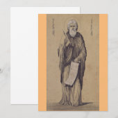 Profeet Elia Vader van Karmelieten Bedankkaart (Voorkant / Achterkant)