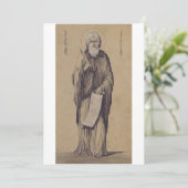 Profeet Elia Vader van Karmelieten Feestdagenkaart (Staand voorkant)