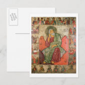 Profeet Elijah, Pskov School (panel) Briefkaart (Voorkant / Achterkant)