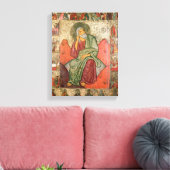 Profeet Elijah, Pskov School (panel) Canvas Afdruk (Insitu (Woonkamer))