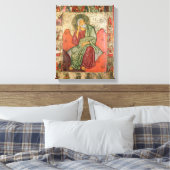 Profeet Elijah, Pskov School (panel) Canvas Afdruk (Insitu (Slaapkamer))