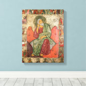 Profeet Elijah, Pskov School (panel) Canvas Afdruk (Insitu (Houten vloer))