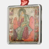 Profeet Elijah, Pskov School (panel) Metalen Ornament (Links)