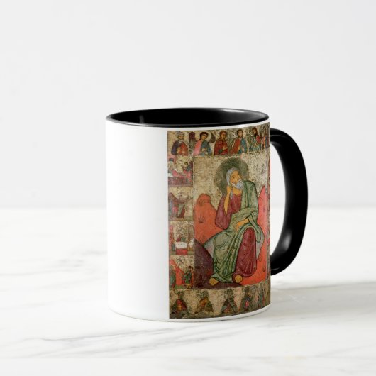 Profeet Elijah, Pskov School (panel) Mok (Voorkant rechts)