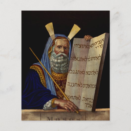 Profeet Mozes met de tabletten van de wet (Voorkant)