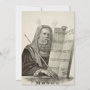 Profeet Mozes met de tabletten van de wet Kaart