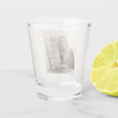 Profeet Mozes met de tabletten van de wet Shot Glas (Achterkant)