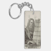 Profeet Mozes met de tabletten van de wet Sleutelhanger (Voorkant Links)