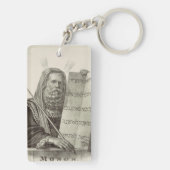 Profeet Mozes met de tabletten van de wet Sleutelhanger (achterkant)