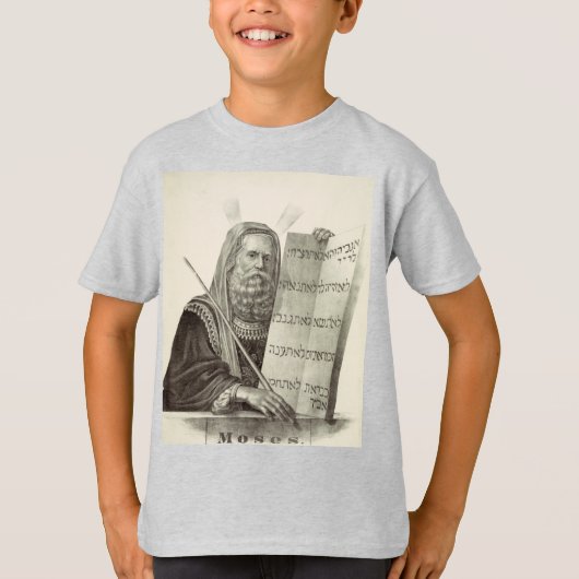 Profeet Mozes met de tabletten van de wet T-shirt (Voorkant)