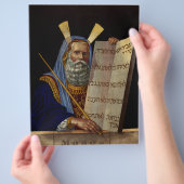 Profeet Mozes met de Tafelen der Wet Flyer (Hand)