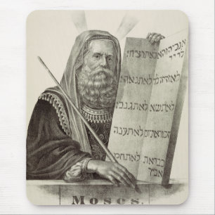 Profeet Mozes met de Tafelen der Wet Muismat