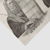 Profeet Mozes met de Tafelen der Wet Tissuepapier (Detail)