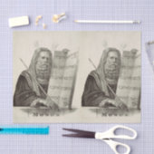 Profeet Mozes met de Tafelen der Wet Tissuepapier (Craft)