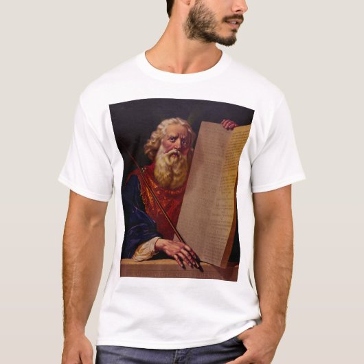 Profeet Mozes op de berg Sinaï – Episch in hoge re T-shirt (Voorkant)