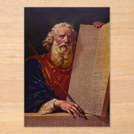 Profeet Mozes op de berg Sinaï – Episch met hoge r Acryl Uitnodigingen