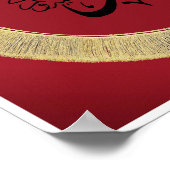 Profeet naam Mohammed (zaag) in Arabische Kalligra Poster (Hoek)