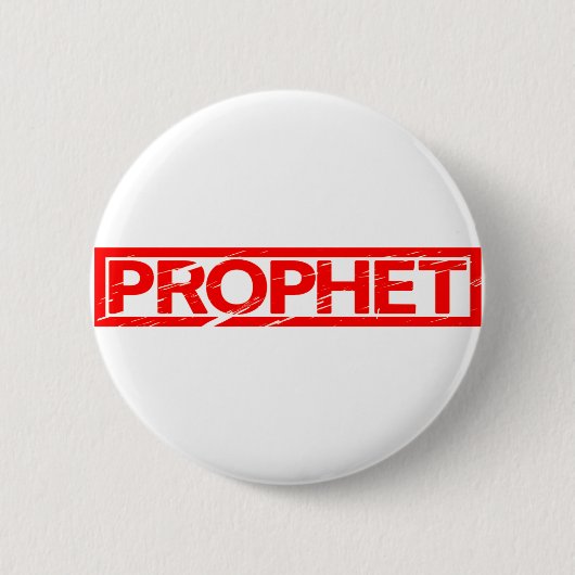 Profeet Stempel Ronde Button 5,7 Cm (Voorkant)