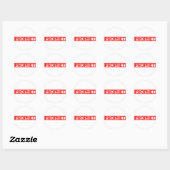 Profeet Stempel Ronde Sticker (Vel)