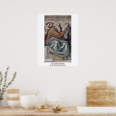 profeet Zechariah door Michelangelo Buonarroti Poster (Keuken)