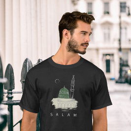 Profeet's Moskee T-Shirt: Elegante Salam en Masjid T-shirt