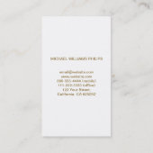 PROFESIONAL BLANCO ELEGANTE IRIDISCENTE HOLOGRAMA VISITEKAARTJE (Achterkant)