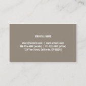 Profesional consultor legal derecho administrador visitekaartje (Achterkant)