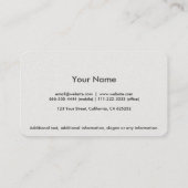 Profesional elegante círculo dorado simple mínimo visitekaartje (Achterkant)