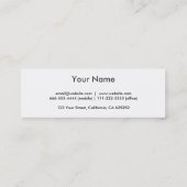 Profesional elegante estilo japonés papel mini visitekaartje (Achterkant)