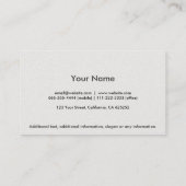 Profesional elegante metal plata holograma visitekaartje (Achterkant)