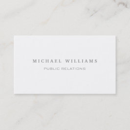 PROFESIONAL ELEGANTE MODERNO MINIMALISTA BLANCO VISITEKAARTJE