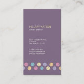 profesional elegante redes sociales morado visitekaartje (Voorkant)