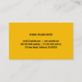 PROFESIONAL ELEGANTE SIMPLE METAL TAXI TAXISTA VISITEKAARTJE (Achterkant)