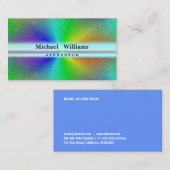 PROFESIONAL ILUMINACION LASER HOLOGRAMA COLORIDO VISITEKAARTJE (Voorkant / Achterkant)