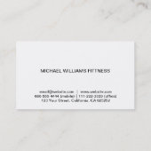 PROFESIONAL MODERNO ELEGANTE MINIMALISTA ROJO VISITEKAARTJE (Achterkant)