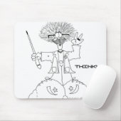Profesor, DENK! Mousepad Muismat (Met muis)