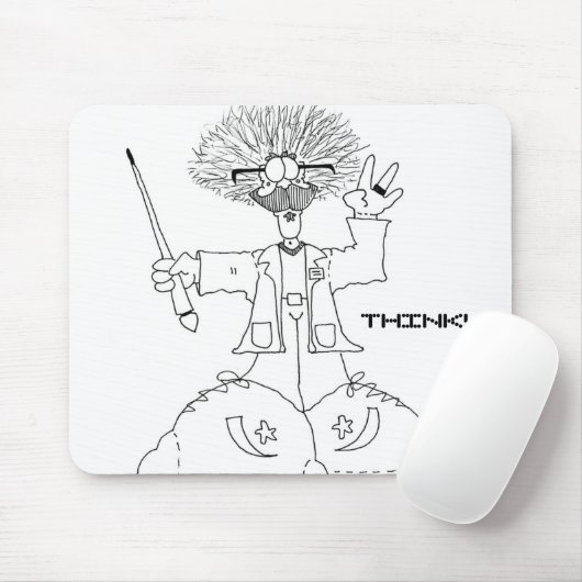 Profesor, DENK! Mousepad Muismat (Met muis)