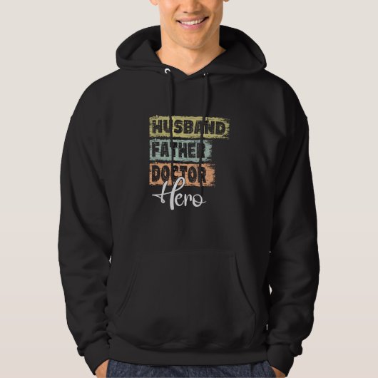 Profession dad hero father Doctor  1 Hoodie (Voorkant)