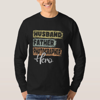 Profession dad hero father Photograppher T-shirt