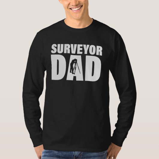 Profession Job For Men   Surveyor Dad T-shirt (Voorkant)