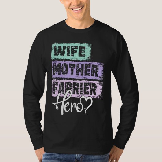 Profession mom hero mother Farrier T-shirt (Voorkant)