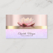 Professiona Elegant Bokeh, Lotus Roos Gold Visitekaartje (Voorkant)