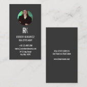 Professiona Real Estate Agent Photo Visitekaartje (Voorkant / Achterkant)