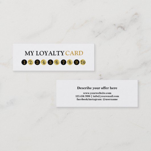 Professional 10 Punch Customer Loyalty (Voorkant / Achterkant)