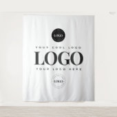 Professional 3 Logo Business Backdrop Wandkleed (Voorkant)