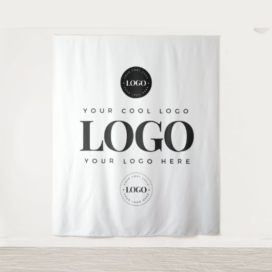 Professional 3 Logo Business Backdrop Wandkleed (Voorkant)