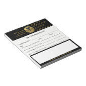 Professional 3D Gold Medical Caduceus Appointment Notitieblok (Schuin)