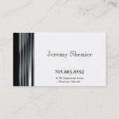 Professional Accountant Simple Metal Visitekaartje (Achterkant)